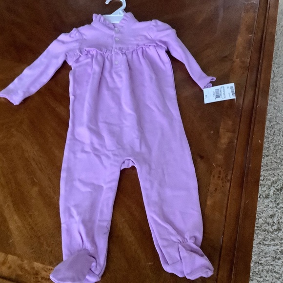 Ralph Lauren Girls Lilac One Piece - 9 Months NWT - Picture 1 of 9